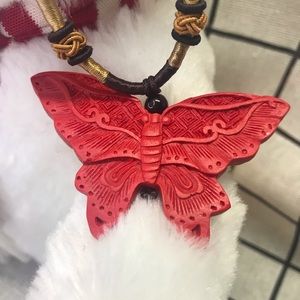 Hobo Butterfly necklace with adjustable chain 💗